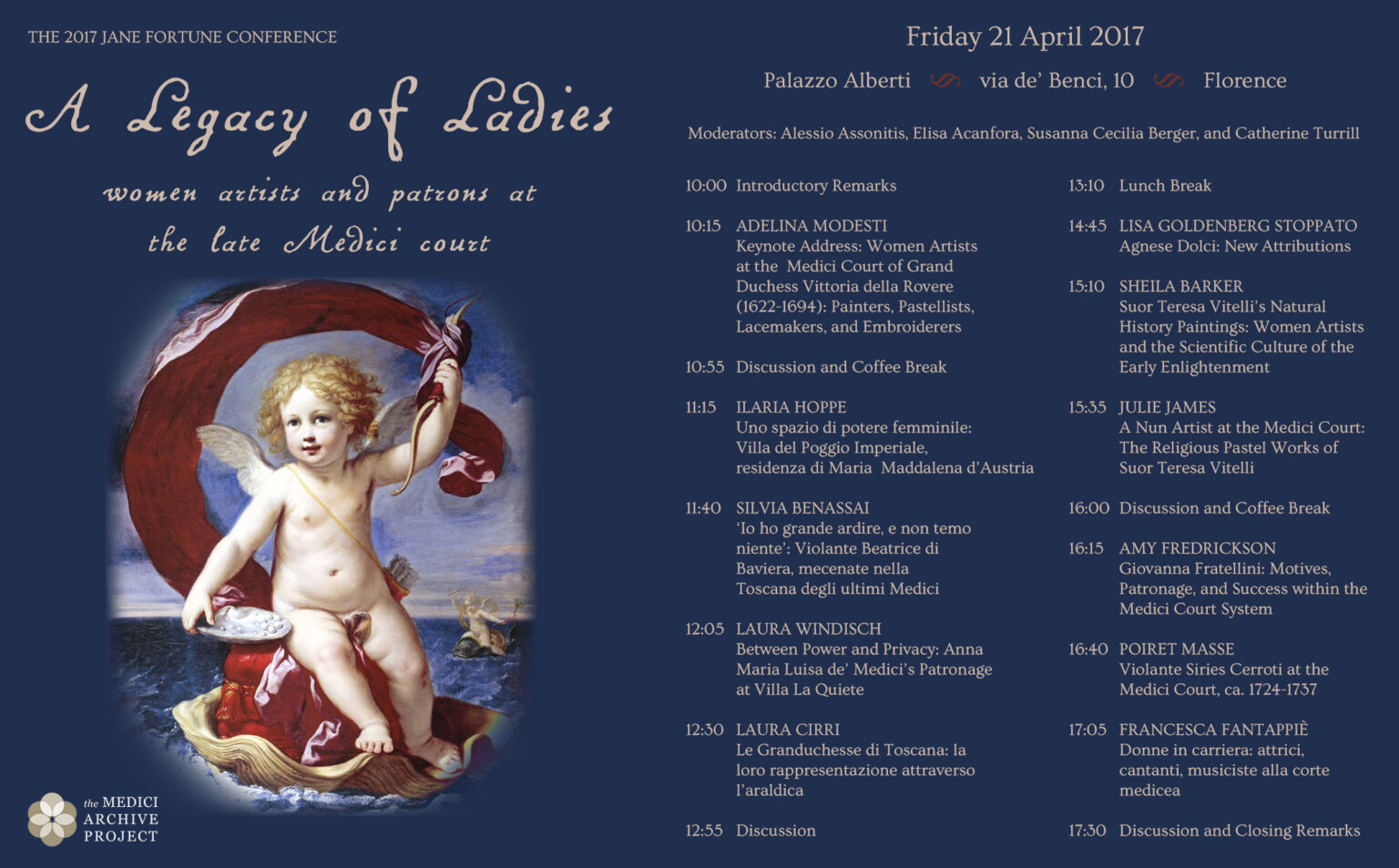 Program Medici A Legacy of Ladies: Women Artists and Patrons at the Late Medici Court ...