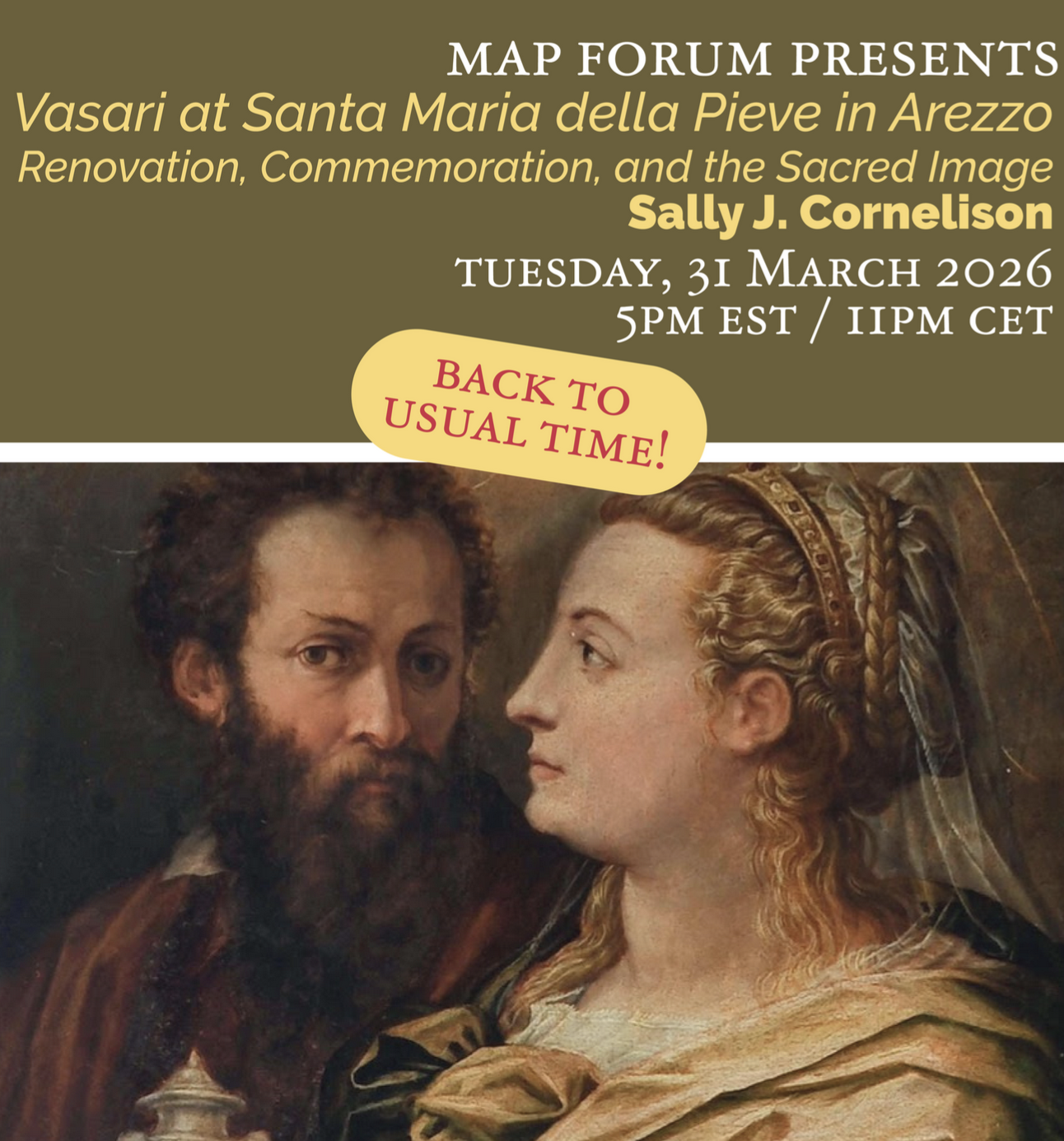 MAP FORUM PRESENTS: Tuesday, 31 March @ 5pm EST/11pm CET