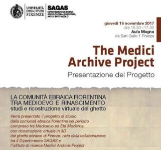 La Comunità Ebraica Fiorentina tra Medioevo e Rinascimento (Florence, 16 November 2017)