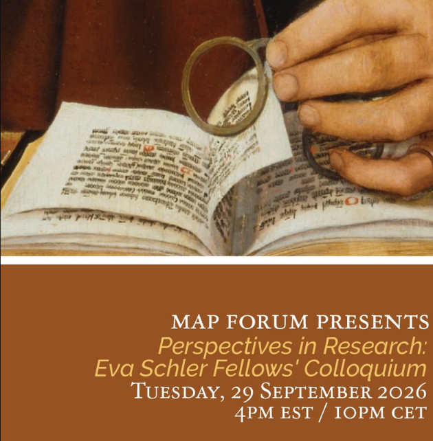MAP FORUM PRESENTS: Tuesday, 29 September @ 4pm EST / 10pm CET