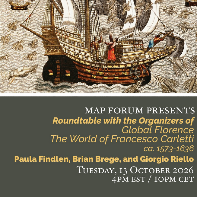 MAP FORUM PRESENTS: Tuesday, 13 October @ 4pm EST / 10pm CET